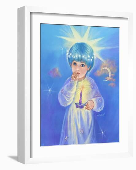 Twinkle Star with Candle-Judy Mastrangelo-Framed Giclee Print