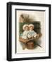 Twins and Luggage-null-Framed Art Print