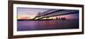 Twins Bridge over a River, Crescent City Connection Bridge, River Mississippi, New Orleans-null-Framed Photographic Print