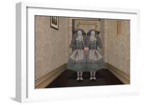 Twins in the Hallway-Carrie Webster-Framed Giclee Print