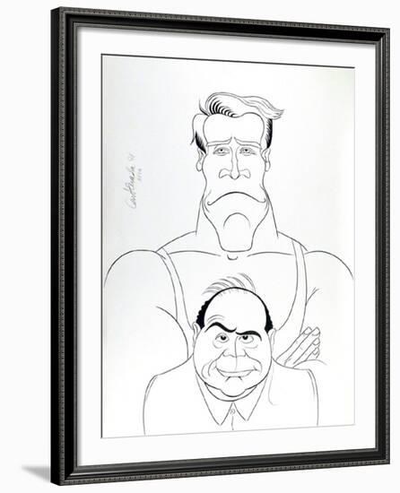 Twins (Schwartzenegger & DeVito)-Ricardo Castaneda-Framed Collectable Print