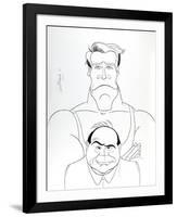 Twins (Schwartzenegger & DeVito)-Ricardo Castaneda-Framed Collectable Print