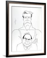 Twins (Schwartzenegger & DeVito)-Ricardo Castaneda-Framed Collectable Print