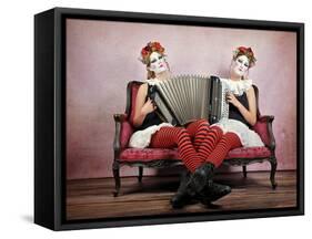 Twins-Monika Vanhercke-Framed Stretched Canvas