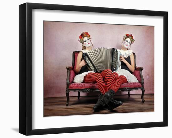 Twins-Monika Vanhercke-Framed Photographic Print