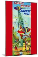 Twirly Whirly Rocket Ride-null-Mounted Art Print