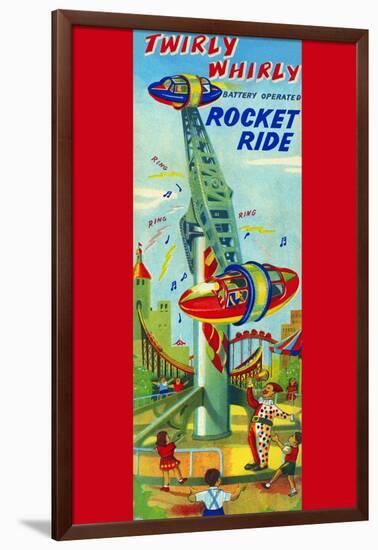 Twirly Whirly Rocket Ride-null-Framed Art Print