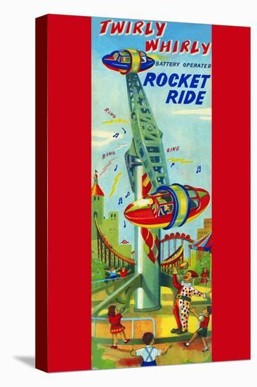 Twirly Whirly Rocket Ride-null-Stretched Canvas