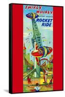 Twirly Whirly Rocket Ride-null-Framed Stretched Canvas