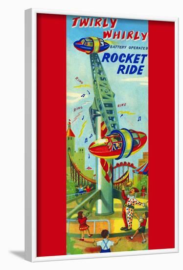 Twirly Whirly Rocket Ride-null-Framed Art Print