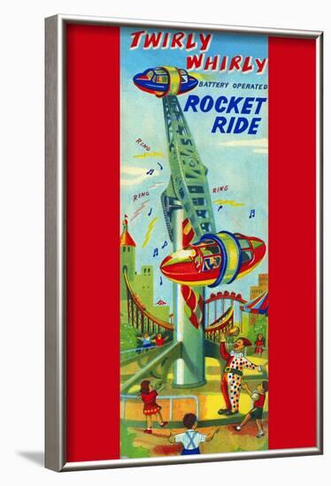 Twirly Whirly Rocket Ride-null-Framed Art Print