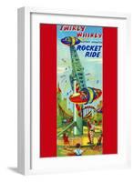 Twirly Whirly Rocket Ride-null-Framed Art Print