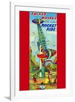 Twirly Whirly Rocket Ride-null-Framed Art Print