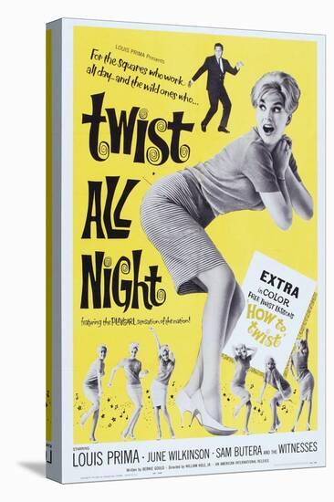 Twist All Night, (Aka the Continental Twist), from Top: Louis Prima, June Wilkinson, 1961-null-Stretched Canvas