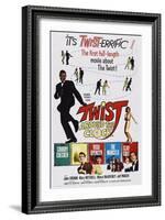 Twist around the Clock-null-Framed Art Print