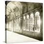 Twisted Columns in the Cloister, Basilica of St Paul Outside the Walls, Rome, Italy-Underwood & Underwood-Stretched Canvas