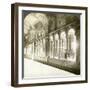 Twisted Columns in the Cloister, Basilica of St Paul Outside the Walls, Rome, Italy-Underwood & Underwood-Framed Photographic Print