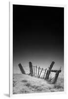 Twisted Fence and Morning Fog, Petaluma California-Vincent James-Framed Photographic Print