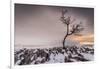 Twistleton Scar End in Snow, Ingleton, Yorkshire Dales, Yorkshire, England, United Kingdom, Europe-Bill Ward-Framed Premium Photographic Print