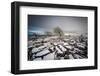 Twistleton Scar End in Snow, Ingleton, Yorkshire Dales, Yorkshire, England, United Kingdom, Europe-Bill Ward-Framed Photographic Print