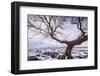 Twistleton Scar End in Snow, Ingleton, Yorkshire Dales, Yorkshire, England, United Kingdom, Europe-Bill Ward-Framed Photographic Print