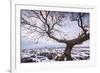 Twistleton Scar End in Snow, Ingleton, Yorkshire Dales, Yorkshire, England, United Kingdom, Europe-Bill Ward-Framed Photographic Print