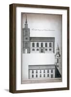 Two 17th Century London Churches, C1750-Benjamin Cole-Framed Giclee Print