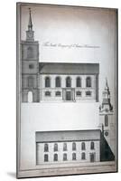 Two 17th Century London Churches, C1750-Benjamin Cole-Mounted Giclee Print