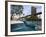 Two 1950's Cars Parked Near the Brooklyn Bridge at Fulton Ferry Landing, Brooklyn-Amanda Hall-Framed Photographic Print