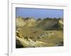 Two 4X4S Descend from the Escarpment on the Approach to Dakhla Oasis in the Western Desert, Egypt-Julian Love-Framed Photographic Print