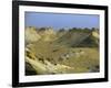 Two 4X4S Descend from the Escarpment on the Approach to Dakhla Oasis in the Western Desert, Egypt-Julian Love-Framed Photographic Print