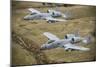 Two A-10 Thunderbolt Ii's Conduct a Training Mission over Arkansas-null-Mounted Premium Photographic Print