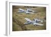 Two A-10 Thunderbolt Ii's Conduct a Training Mission over Arkansas-null-Framed Photographic Print