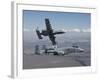 Two A-10 Thunderbolt's Fly Over the Saylor Creek Bombing Range, Idaho-Stocktrek Images-Framed Photographic Print