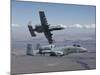 Two A-10 Thunderbolt's Fly Over the Saylor Creek Bombing Range, Idaho-Stocktrek Images-Mounted Photographic Print