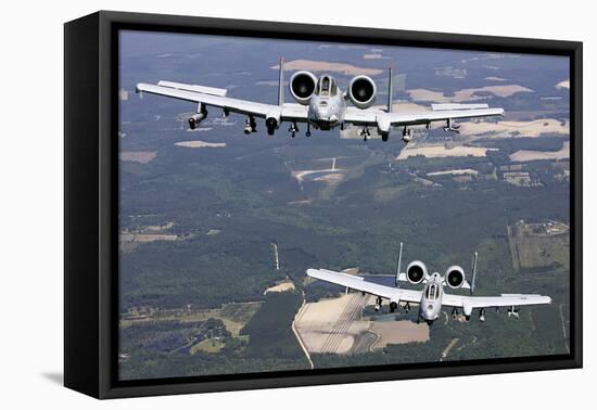 Two A-10C Thunderbolt Aircraft Near Moody Air Force Base, Georgia-null-Framed Stretched Canvas