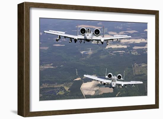 Two A-10C Thunderbolt Aircraft Near Moody Air Force Base, Georgia-null-Framed Photographic Print