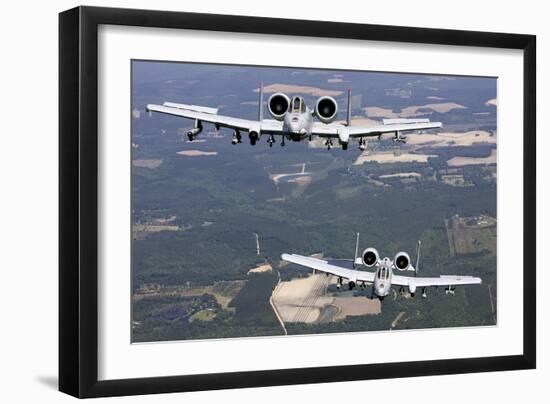 Two A-10C Thunderbolt Aircraft Near Moody Air Force Base, Georgia-null-Framed Photographic Print