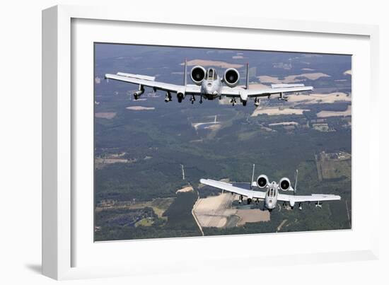 Two A-10C Thunderbolt Aircraft Near Moody Air Force Base, Georgia-null-Framed Photographic Print