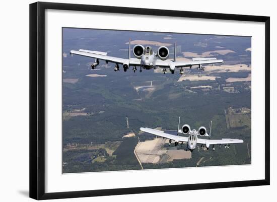 Two A-10C Thunderbolt Aircraft Near Moody Air Force Base, Georgia-null-Framed Photographic Print