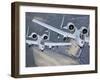 Two A-10C Thunderbolt II Aircraft Fly in Formation-Stocktrek Images-Framed Photographic Print