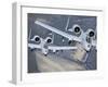 Two A-10C Thunderbolt II Aircraft Fly in Formation-Stocktrek Images-Framed Photographic Print