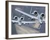 Two A-10C Thunderbolt II Aircraft Fly in Formation-Stocktrek Images-Framed Photographic Print