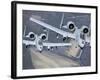 Two A-10C Thunderbolt II Aircraft Fly in Formation-Stocktrek Images-Framed Photographic Print