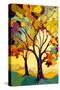 Two Abstract Trees-Avril Anouilh-Stretched Canvas