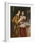 Two Acolytes Censing: Pentecost (Bodycolour on Paper Mounted on Canvas)-Simeon Solomon-Framed Giclee Print