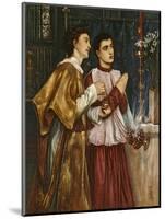 Two Acolytes Censing: Pentecost (Bodycolour on Paper Mounted on Canvas)-Simeon Solomon-Mounted Giclee Print