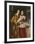 Two Acolytes Censing: Pentecost (Bodycolour on Paper Mounted on Canvas)-Simeon Solomon-Framed Giclee Print