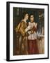 Two Acolytes Censing: Pentecost (Bodycolour on Paper Mounted on Canvas)-Simeon Solomon-Framed Giclee Print