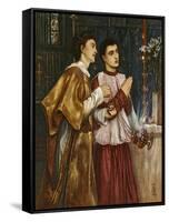 Two Acolytes Censing: Pentecost (Bodycolour on Paper Mounted on Canvas)-Simeon Solomon-Framed Stretched Canvas